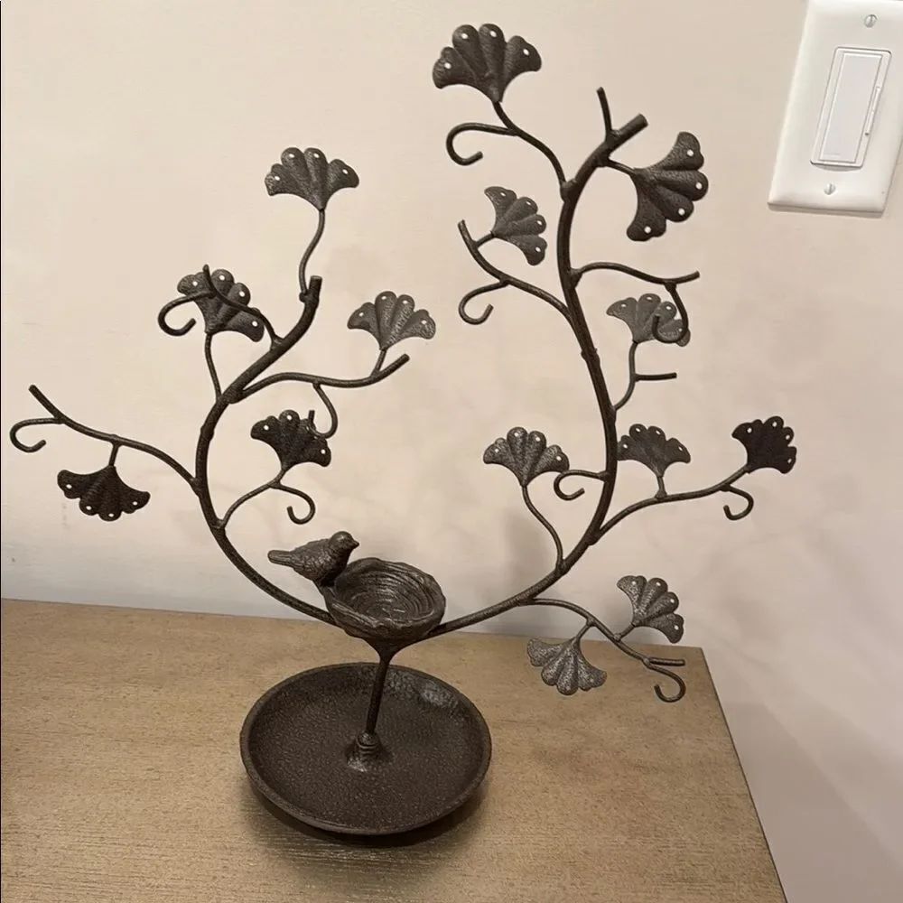 Decorative Metal Tree with Bird